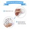 Blue White Silver Confetti Balloons, 50pcs 12 Inches Latex Party Balloons Helium Balloons for Birthday Bridal Shower Graduation Wedding Decorations